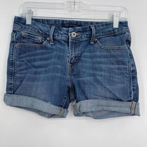 Levi's 504 cuffed cutoff jean shorts